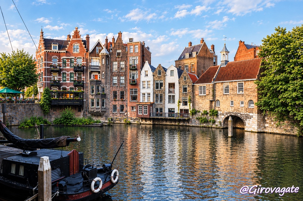 Il porto di Delfshaven quartiere storico di Rotterdam